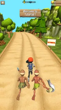 Escape jungle 3d runner Screen Shot 0