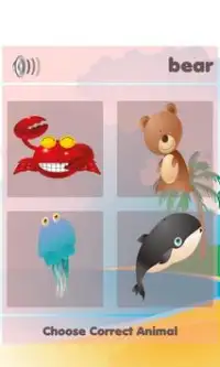 Zwierzęta Nauka gry dla dzieci Screen Shot 2