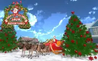 سانتا مغامرات سباق الثلوج Screen Shot 2