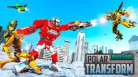 Polar Bear Robot Car Transform: War Robot Games Screen Shot 0