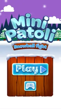 Mini Patoli - Snowball Fight Screen Shot 1