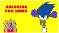 Coloring Sonik The Hedgehog 🏃 Screen Shot 0