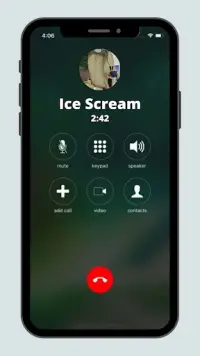 Talking Ice Scream - Fake Call Screen Shot 2