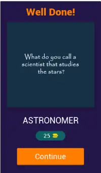 Science Trivia Quiz Screen Shot 1