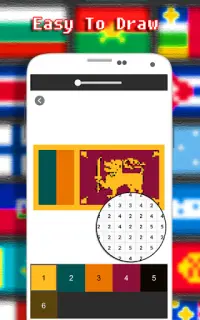 Flags Pixel Coloring By Number Screen Shot 3