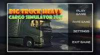 큰 트럭 무거운화물 시뮬레이터 2021 Screen Shot 0