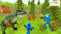 Stickman: caça aos dinossauros Screen Shot 0