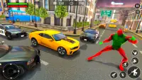 Flying Rope-Hero Neo Town - Miami Crime Simulator Screen Shot 7