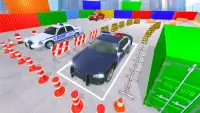 警察の車のゲーム:現代の駐車場 Screen Shot 4