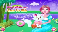 Princess Kitty Makeover Game For Kids Screen Shot 0