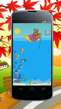 Bear fishing game free 2 Screen Shot 1