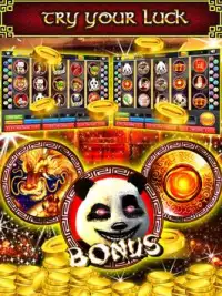 Monster Panda Slots - Gratis Screen Shot 2