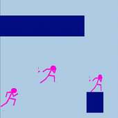 Pink Stickman Parkour