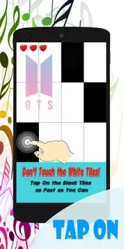 BTS Piano Tiles Screen Shot 1