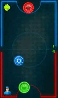 Glow Hockey : MultiPlayer Screen Shot 3