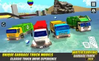 Garbage Truck Water Surfing: Real Driving Games Screen Shot 1