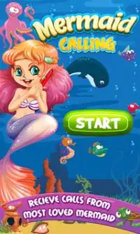 Mermaid Princess Calling-Mermaid Call Simulator 18 Screen Shot 0