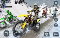 sneeuw mountainbike racespel Screen Shot 4