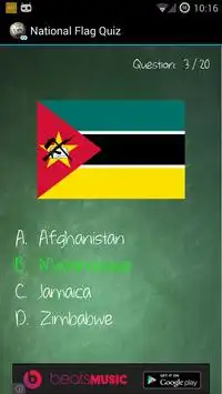 National Flag Quiz Screen Shot 1