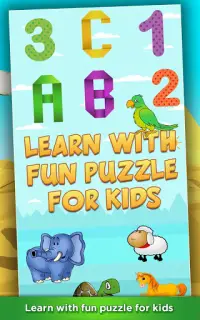 Impara Con Puzzle Divertimento per bambini Screen Shot 0