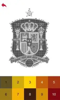 World Football Badges Color by Number - Pixel Art Screen Shot 2
