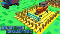 Blocky Tractor Farm Simulator Screen Shot 10