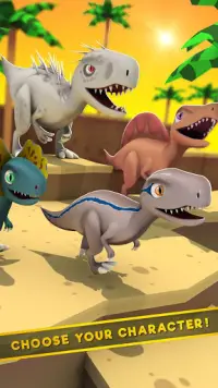 Dinossauro Jurássico: Real Kingdom Race Free Screen Shot 6
