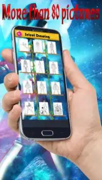 Aprende a colorear Ultraman Cosmos Screen Shot 5