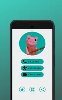 Scary Call Simulator Piggy Chat and Video Robux Screen Shot 1