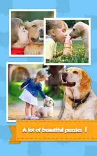 Kids Jigsaw Puzzle: Puppy & I Screen Shot 2