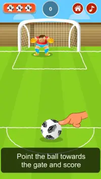 Goalkeeper - Jeu de coups francs de foot gratuit Screen Shot 1