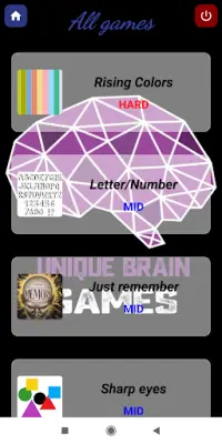 Unique Brain Games Screen Shot 3