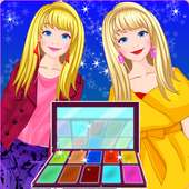 Twins bambola dress up  trucco