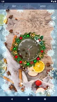 Christmas Clock Live Wallpaper Screen Shot 2