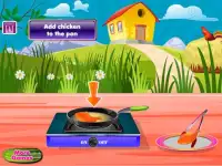Куриный салат девочек игры Screen Shot 1