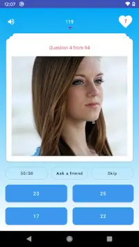 Guess the age – Age quiz. Guess her age challenge Screen Shot 2