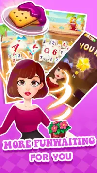 Solitaire Girl Dress Up! Screen Shot 3