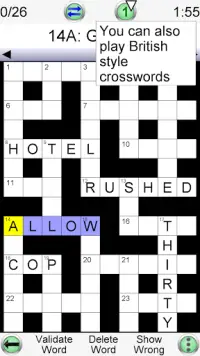 Barred Crossword Screen Shot 1