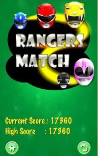 Colored Rangers match game Screen Shot 2