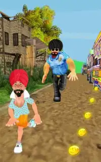 Angry Jatt Run - Subway Game Endless Running Screen Shot 0