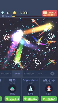 Idle Rocket - Aircraft Evolution & Space Battle Screen Shot 1