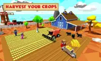Blok Çiftlik İşçisi Simülatörü Screen Shot 1