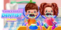 Twins Baby Dental Care Games Screen Shot 7