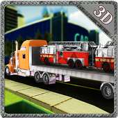 Fire Truck Transporter Sim