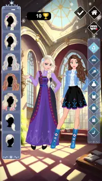 Icy or Fire dress up game Screen Shot 0