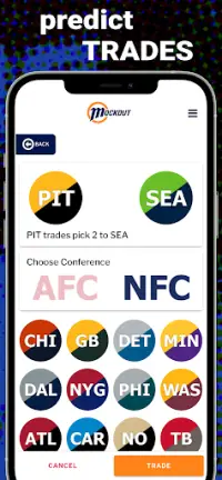 MockOut - NFL Mock Draft Game Screen Shot 2