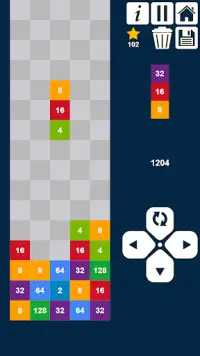 2048 Drop n Merge Numbers: Match 3 Columns Puzzle Screen Shot 3