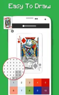 Coloring Solitaire Card By Number - Pixel art Screen Shot 5