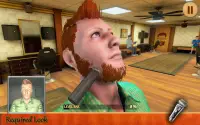 Crazy Barber shop juego de simulador de cabello Screen Shot 0