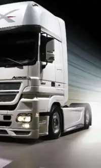 Puzzles Jigsaw Mercedes Actros Game Screen Shot 2